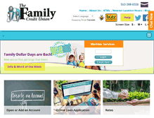 Tablet Screenshot of familycu.com